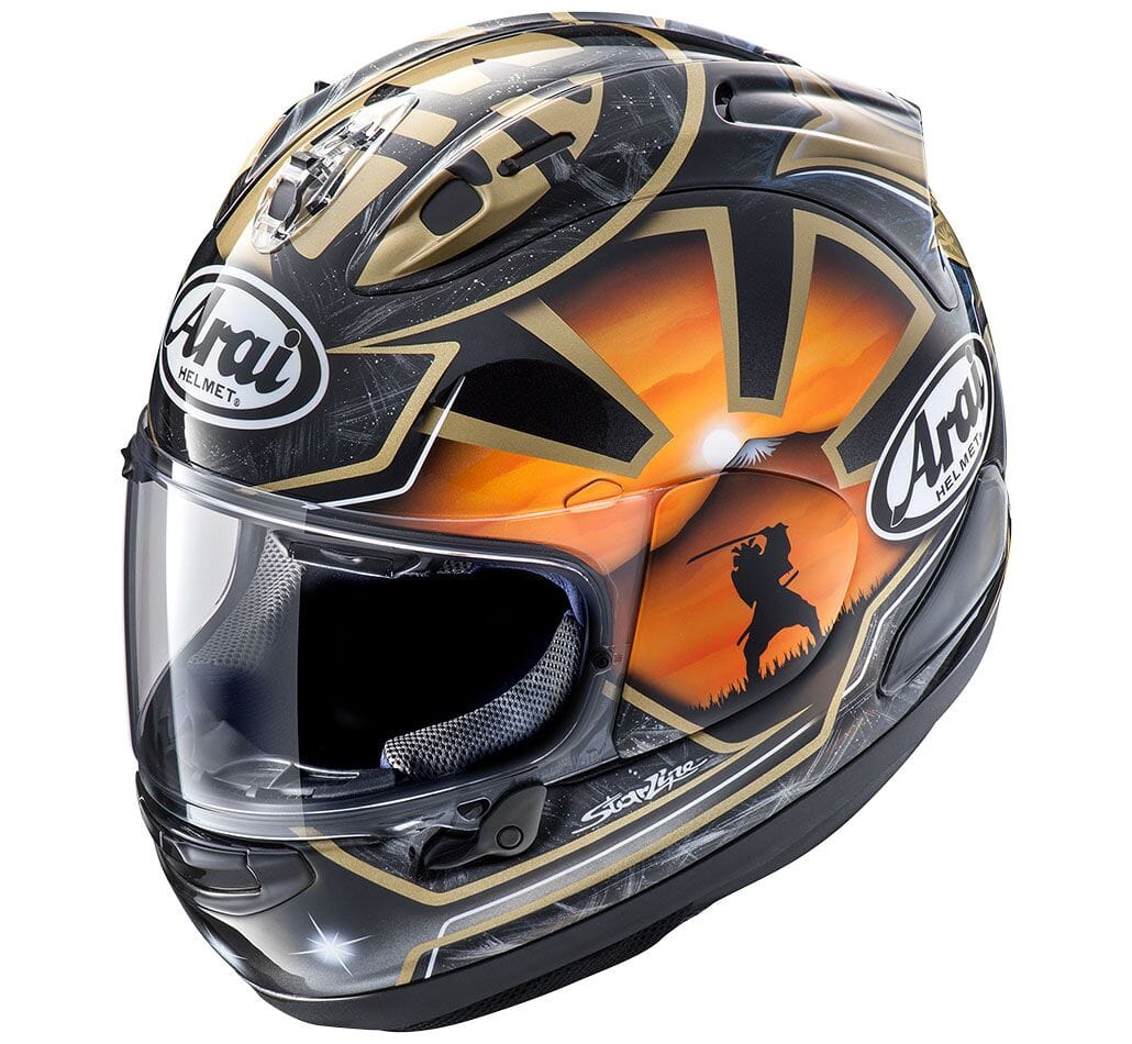 ARAI RX-7V EVO PEDROSA SPIRIT GOLD