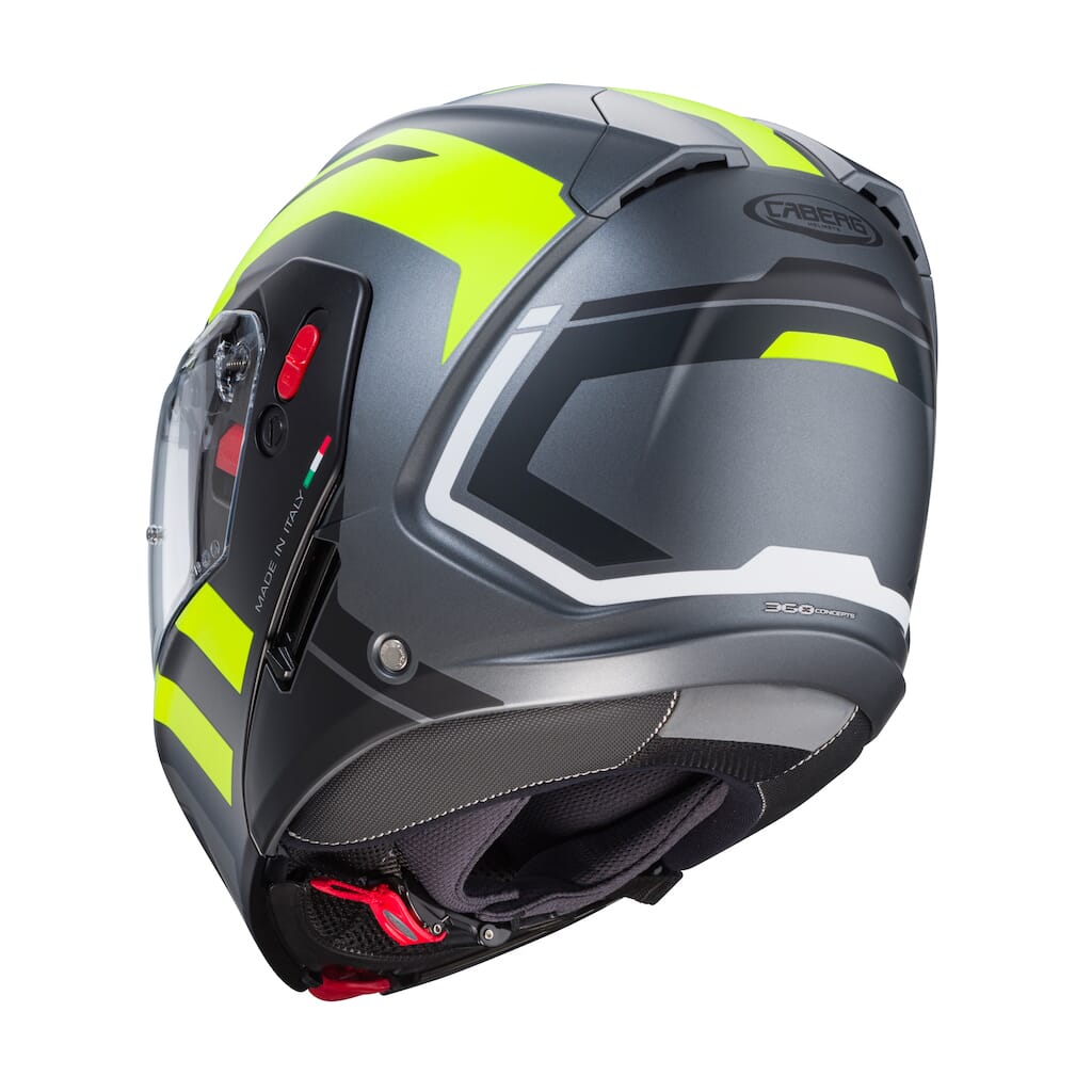 CABERG HORUS X ROAD MATT GUN METAL/BLACK/YELLOW FLUO