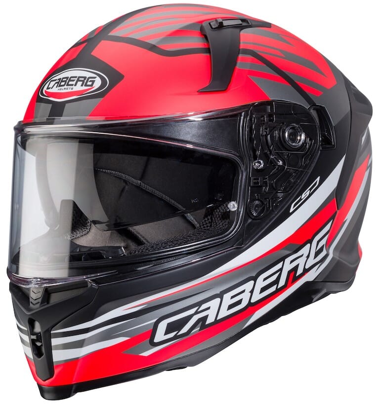 CABERG AVALON X KIRA MATT BLACK/GREY/RED FLUO