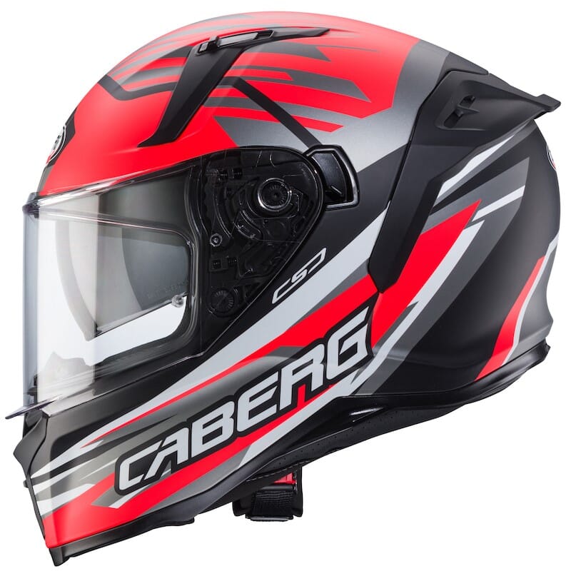 CABERG AVALON X KIRA MATT BLACK/GREY/RED FLUO