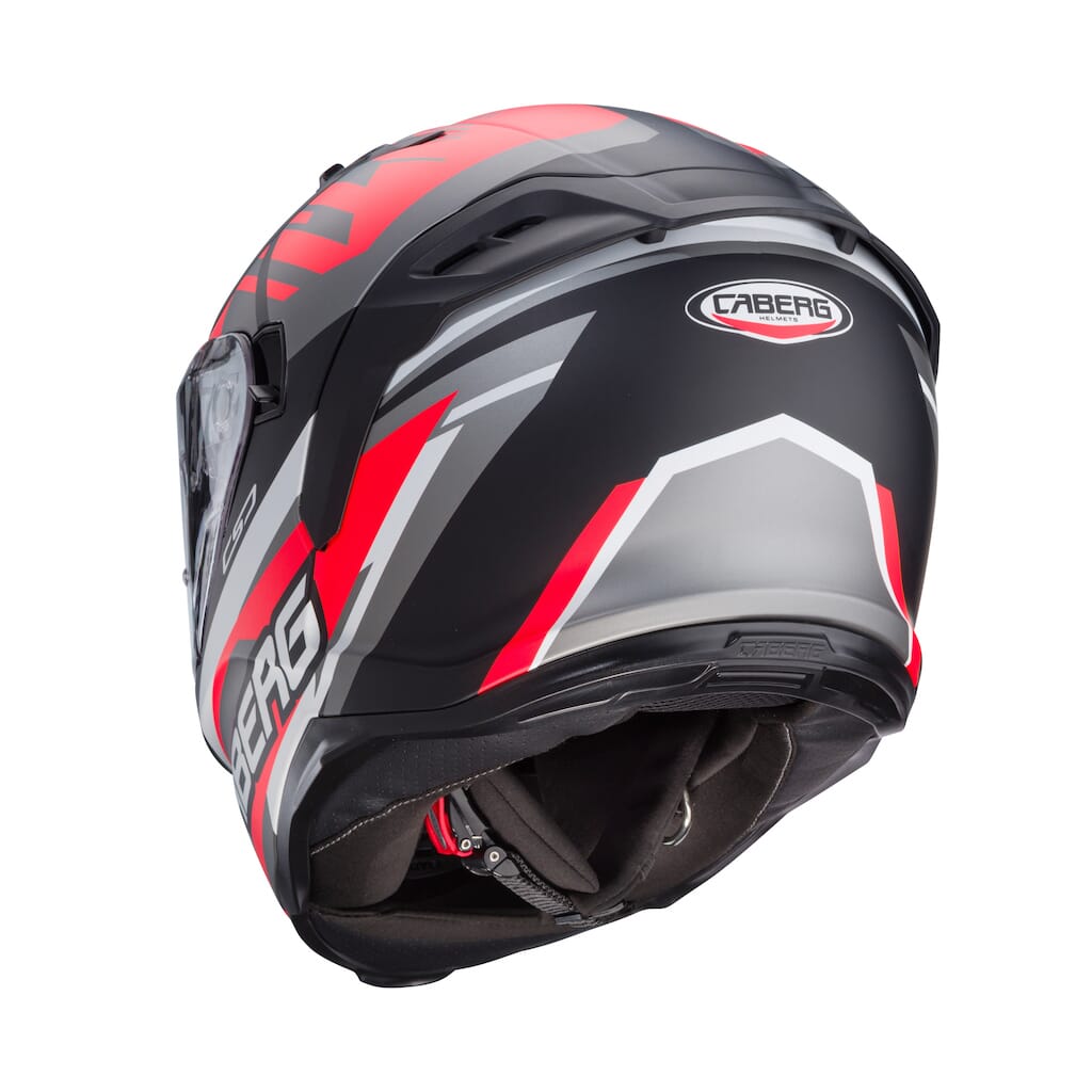 CABERG AVALON X KIRA MATT BLACK/GREY/RED FLUO