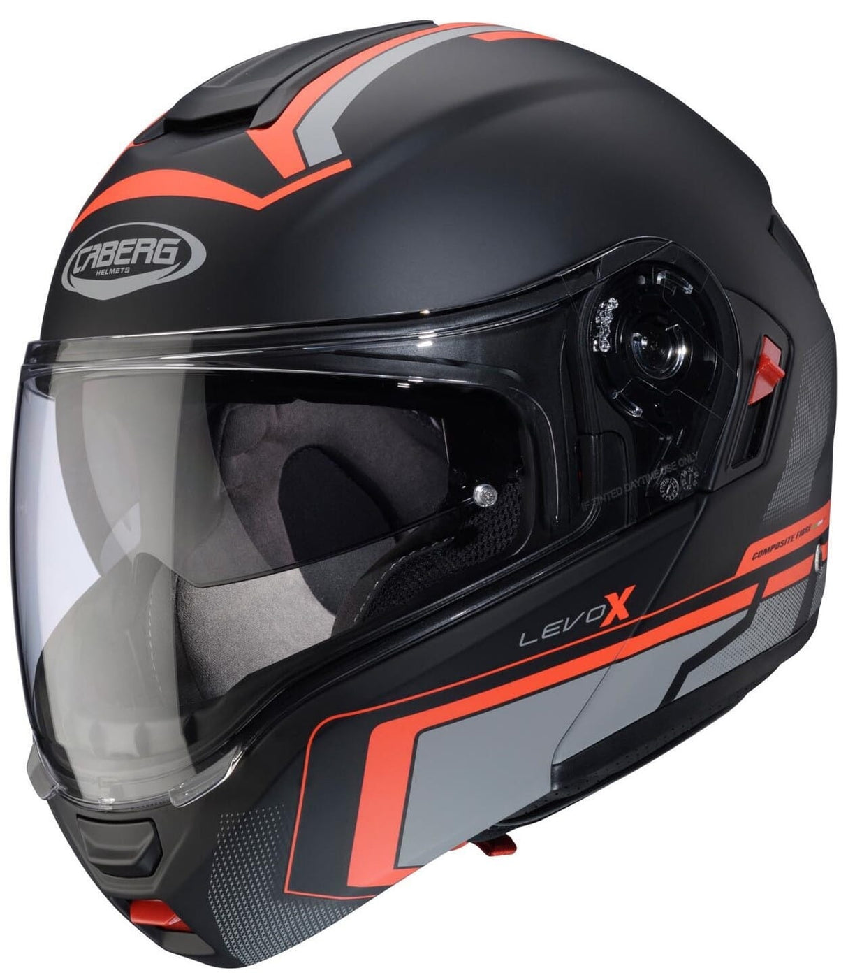 CABERG LEVO X ELITE MATT BLK/RED FLUO