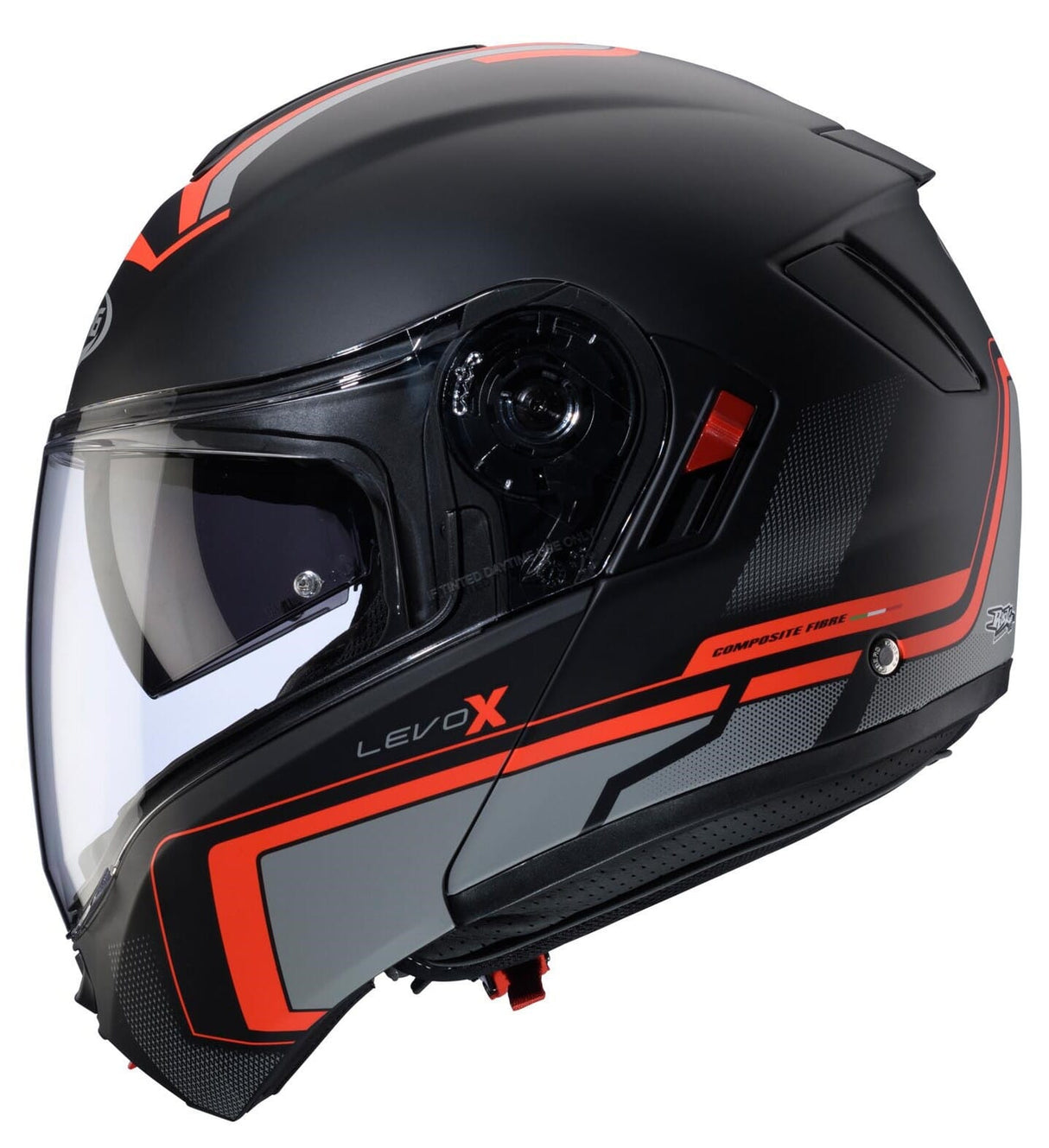 CABERG LEVO X ELITE MATT BLK/RED FLUO