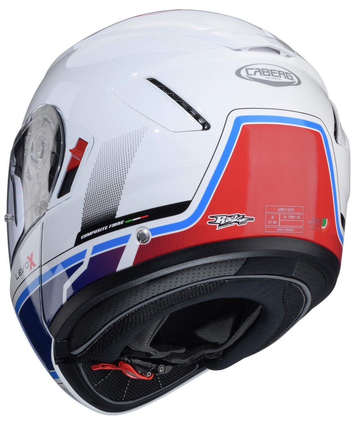 CABERG LEVO X ELITE MATT WHT/RED/BLUE