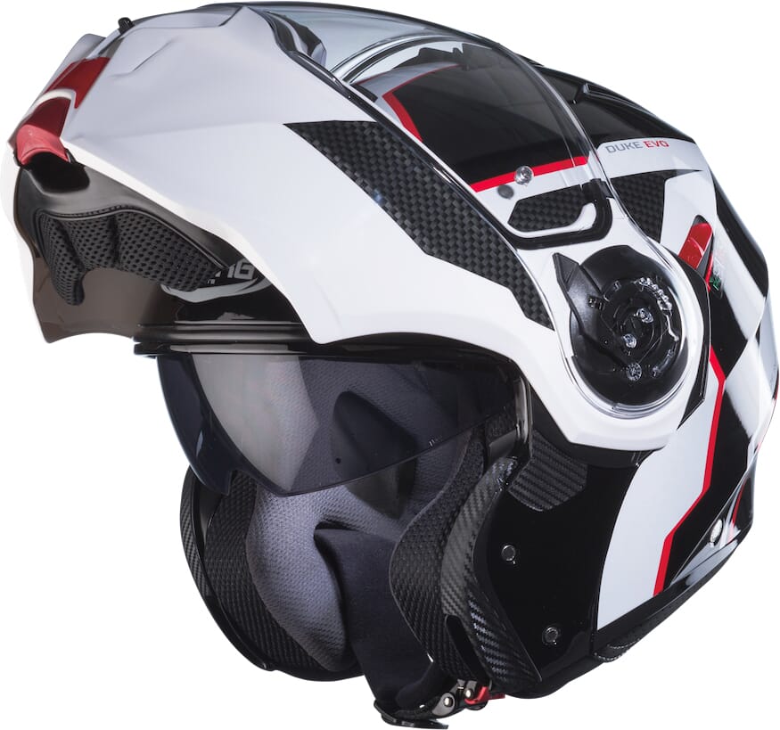 CABERG DUKE EVO MOVE SORT/HVIT/RØD