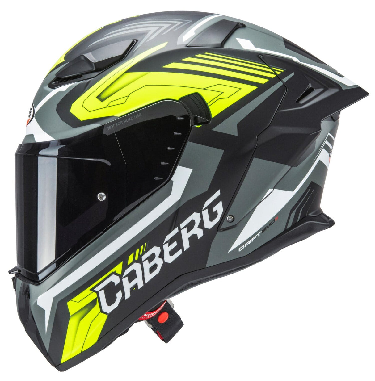 CABERG DRIFT EVO II JARAMA MATT BLACK/GREY/YELLO FLUO