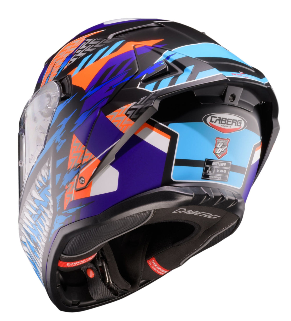 CABERG DRIFT EVO II NOBO MATT BLACK/ORANGE FLUO