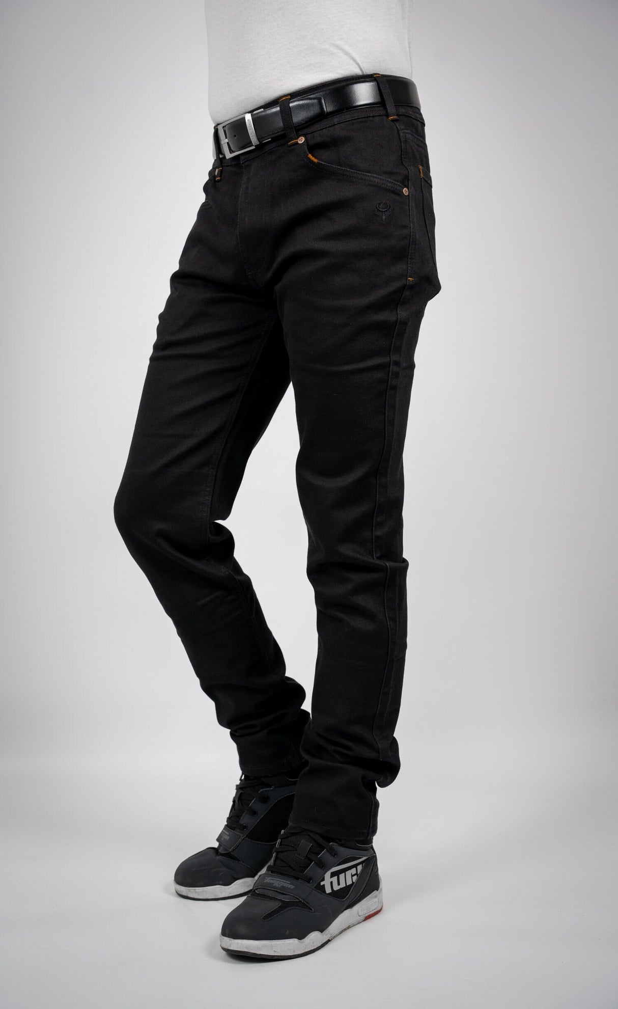 BULL-IT MENS TROJAN AA, STRAIGHT FIT BLACK SHORT