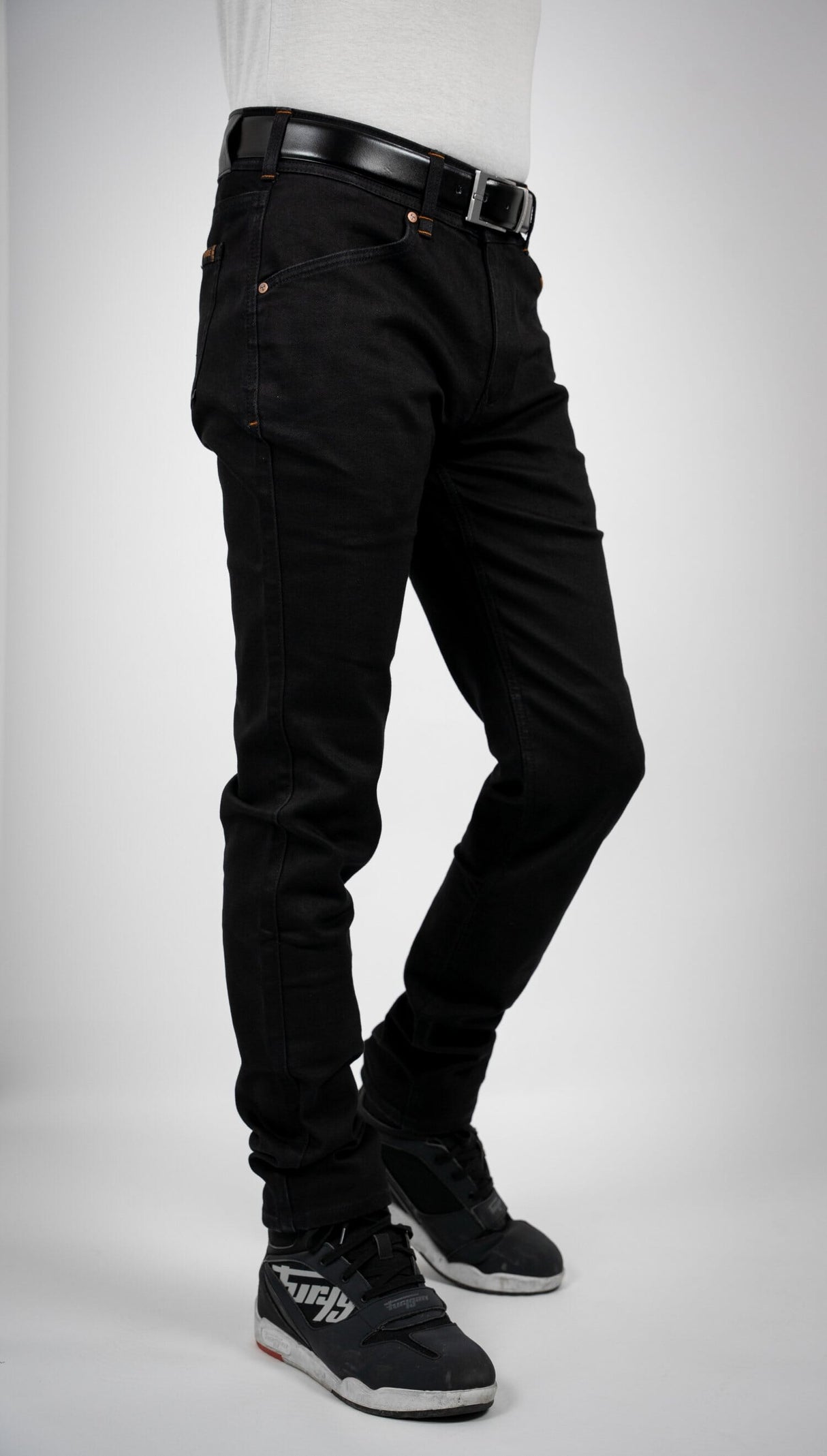 BULL-IT MENS TROJAN AA, STRAIGHT FIT BLACK REGULAR