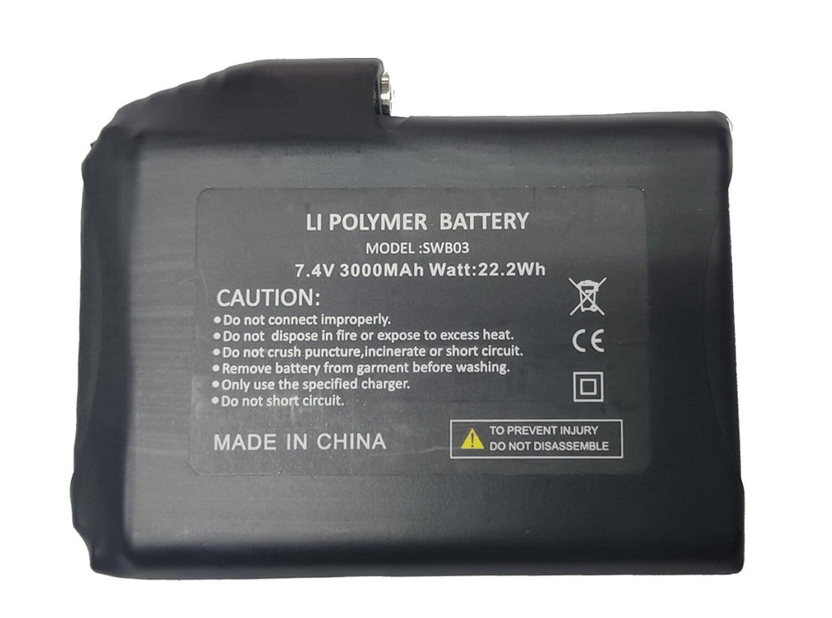 CLOVER 1x3000mAh BATTERY FOR HEATED GLOVE
