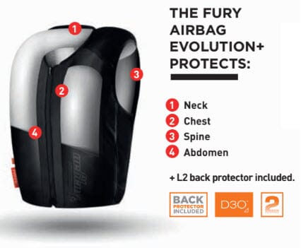 FURYGAN AIRBAG VEST EVOLUTION + BLACK