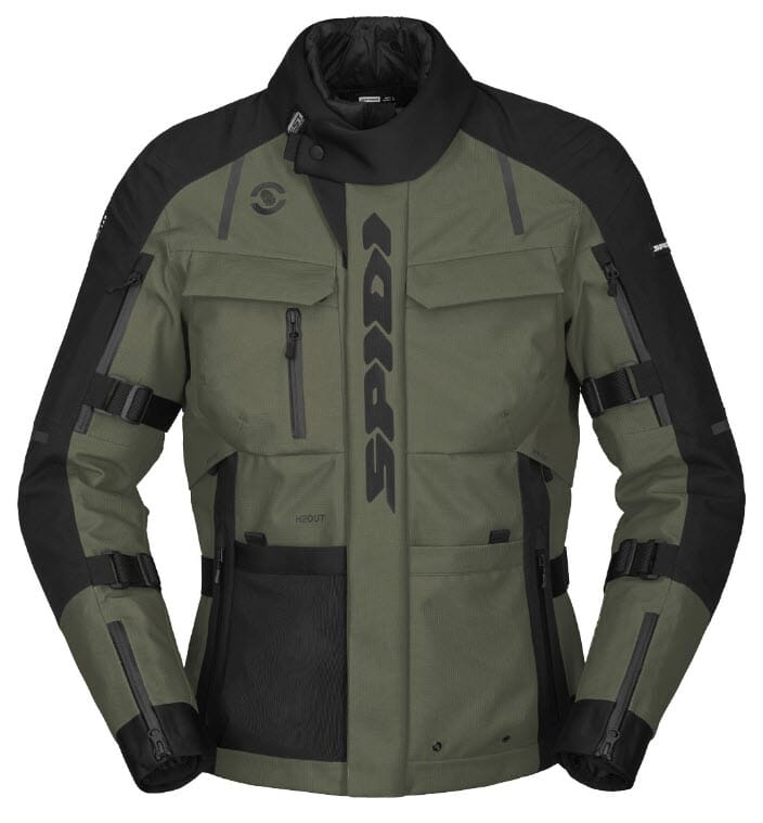 SPIDI TOUR EVO 2 LIGHT BLACK MILITARY GREEN JAKKE