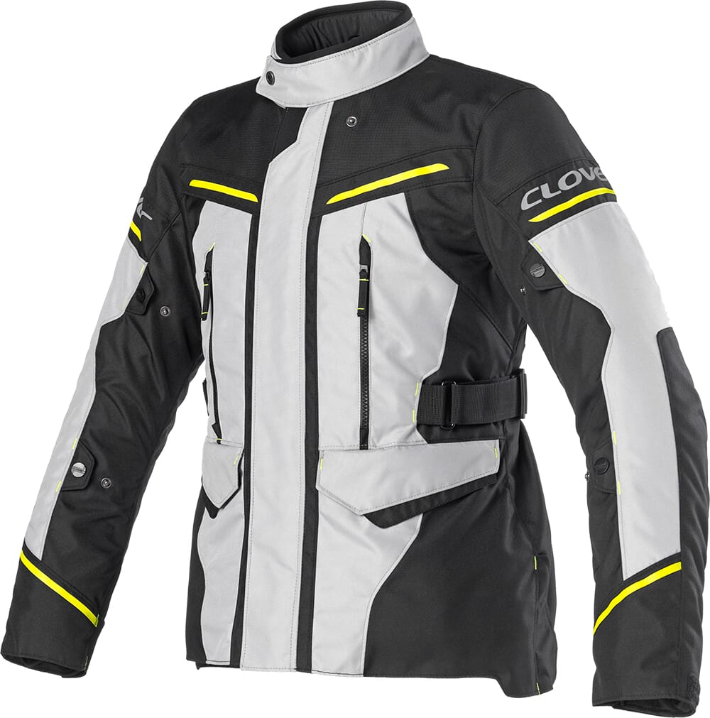 CLOVER STORM-4 WP JACKET LYS GRÅ/LYS GRÅ/SORT/GUL