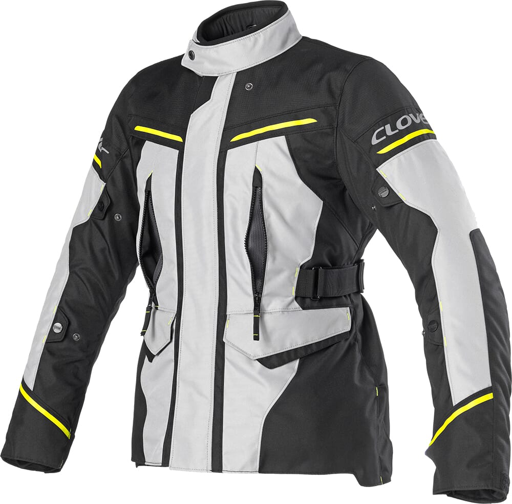 CLOVER STORM-4 WP JACKET LYS GRÅ/LYS GRÅ/SORT/GUL