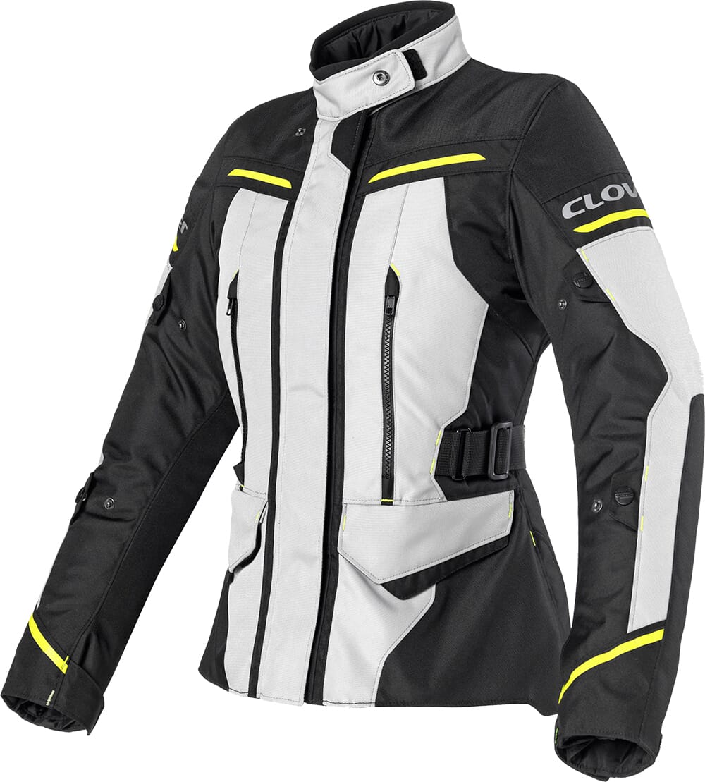 CLOVER STORM-4 WP LADY JACKET LYS GRÅ/SORT/GUL