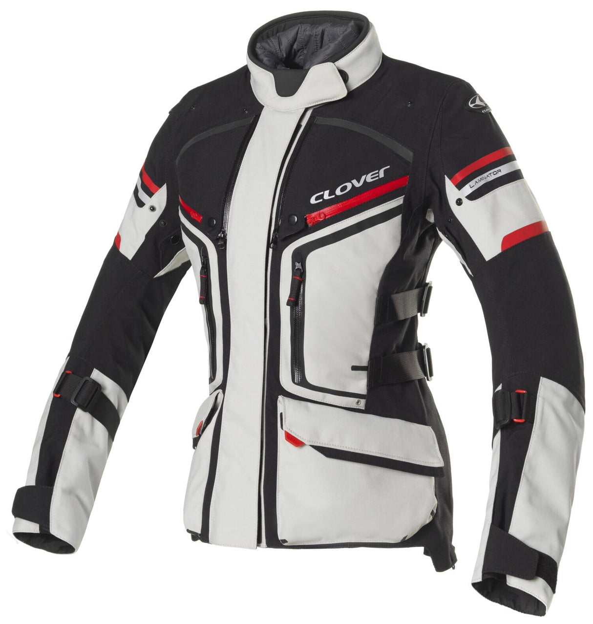 CLOVER LAMINATOR-2 WP JACKET LADY SORT/GRÅ