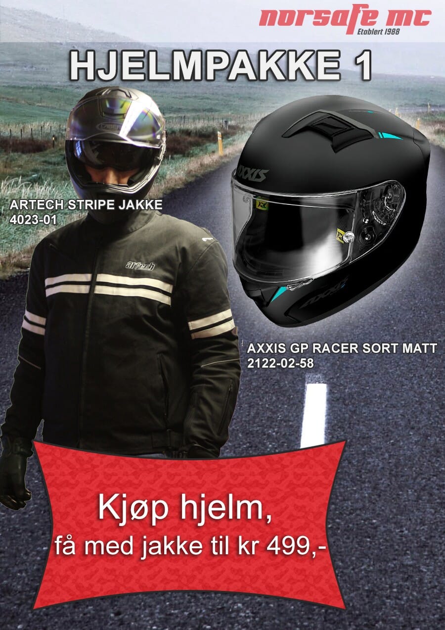 Pakke 1: Axxis GP Racer og Artech Stripe jakke