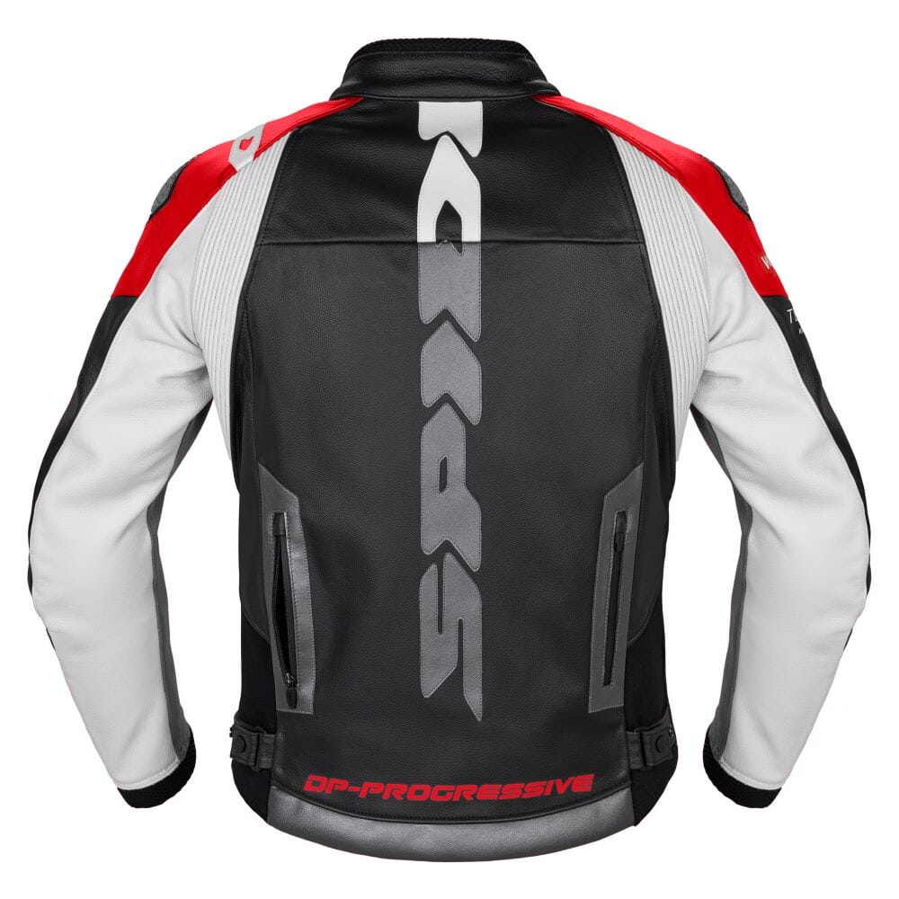 SPIDI DP-PROGRESSIVE SKINNJAKKE BLACK WHITE RED