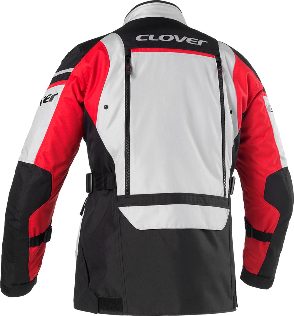 CLOVER OUTLAND-2 WP JACKET LYS GRÅ/RØD