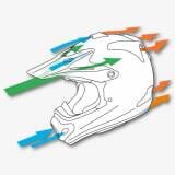 ARAI MX-V  FROST BLACK