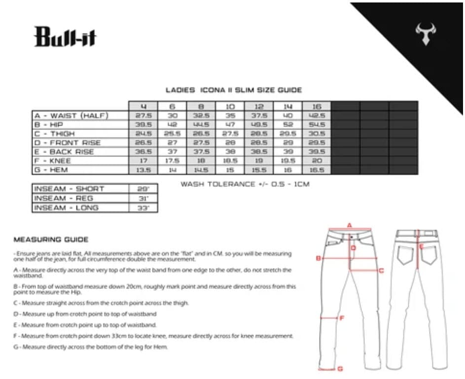 BULL-IT LADIES ICONA II BLUE SLIM SHORT