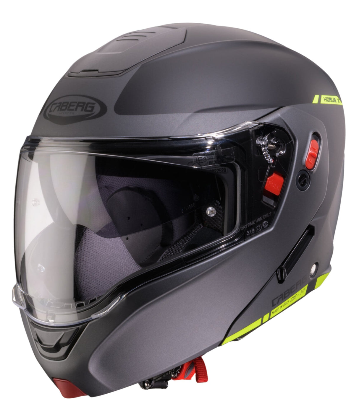 CABERG HORUS  X RAY MATT BLACK/GUN/YLW FLUO