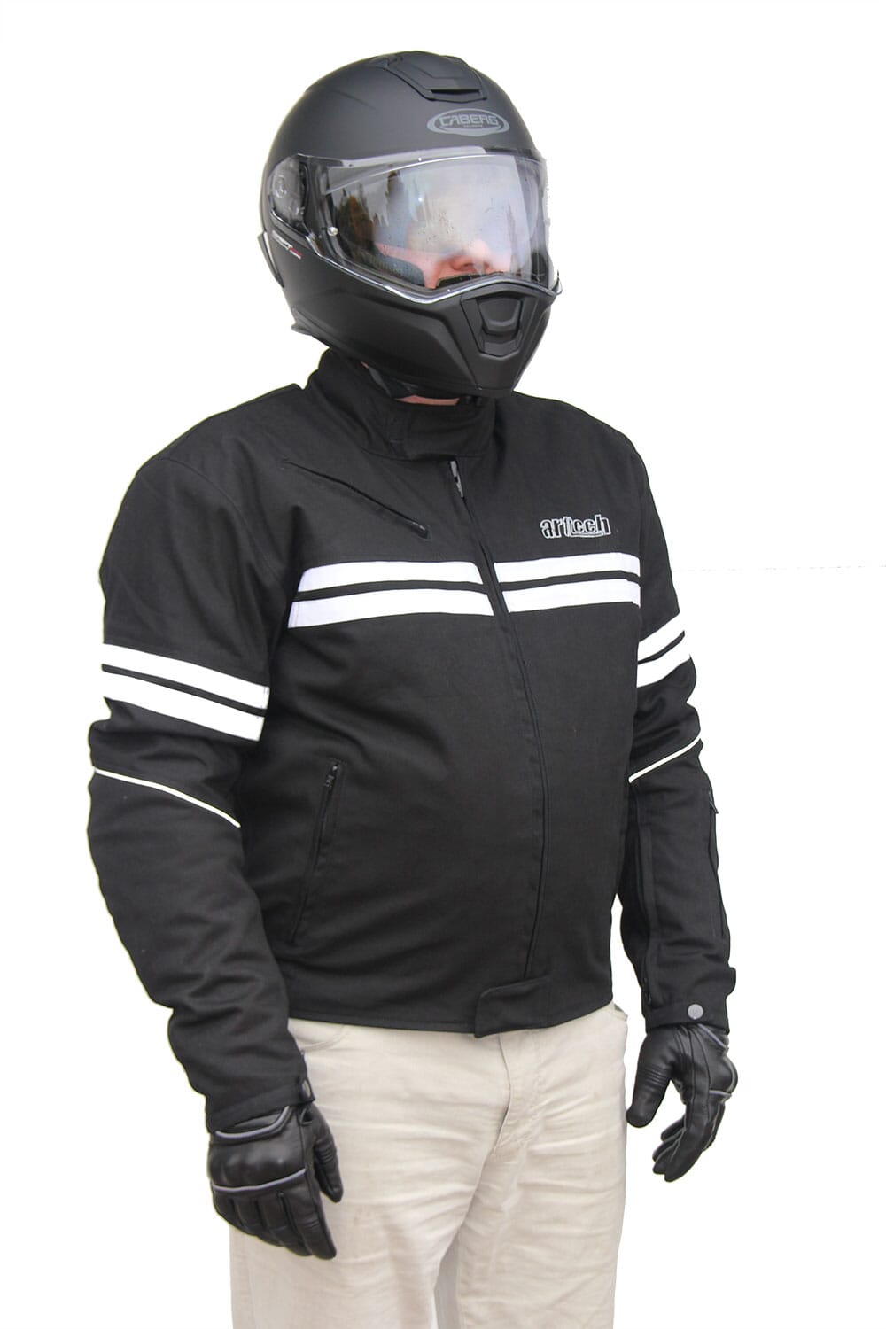 ARTECH STRIPE JAKKE, SORT