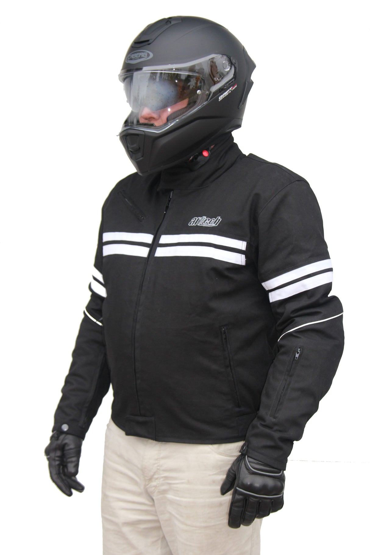 ARTECH STRIPE JAKKE, SORT