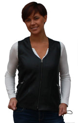 SKINNVEST ANDREA (GLIDELÅS I FRONT)
