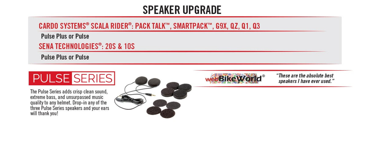 UCLEAR PULSE HDS10X DROP IN SPEAKERS (3,5MM JACK)