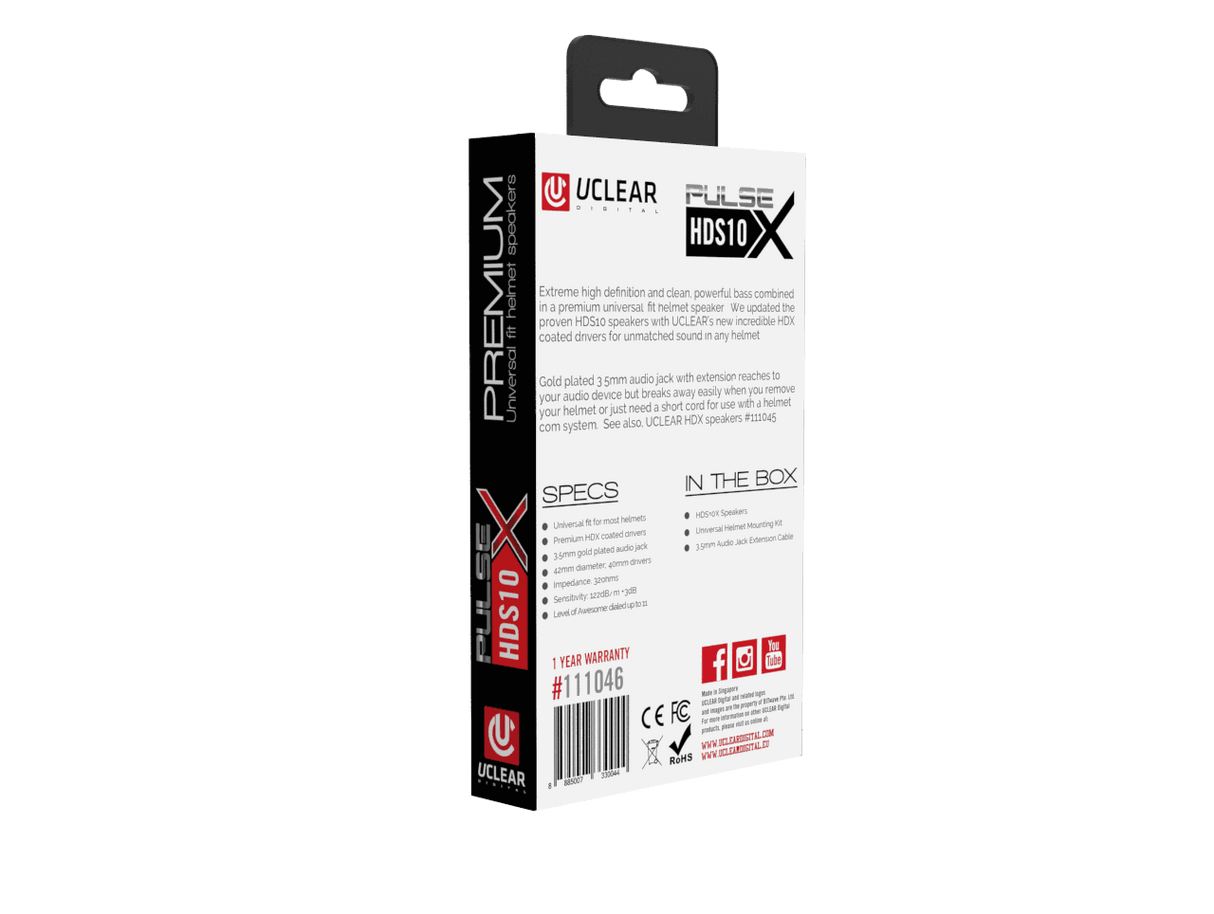 UCLEAR PULSE HDS10X DROP IN SPEAKERS (3,5MM JACK)