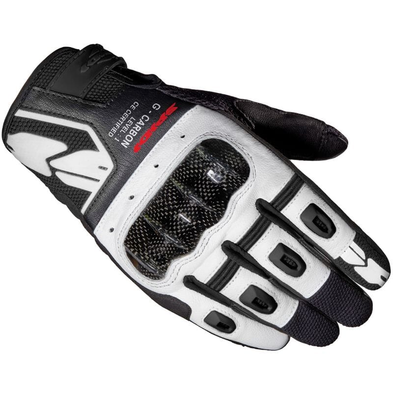 SPIDI G-CARBON GLOVES WHITE/BLACK