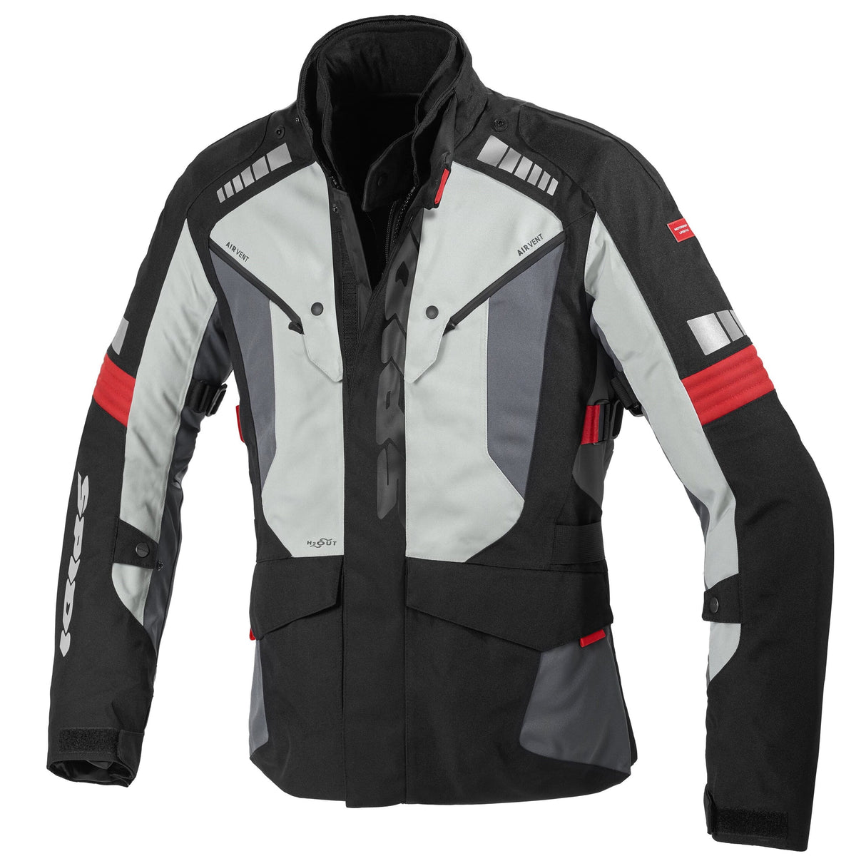 SPIDI OUTLANDER JAKKE BLACK GREY RED