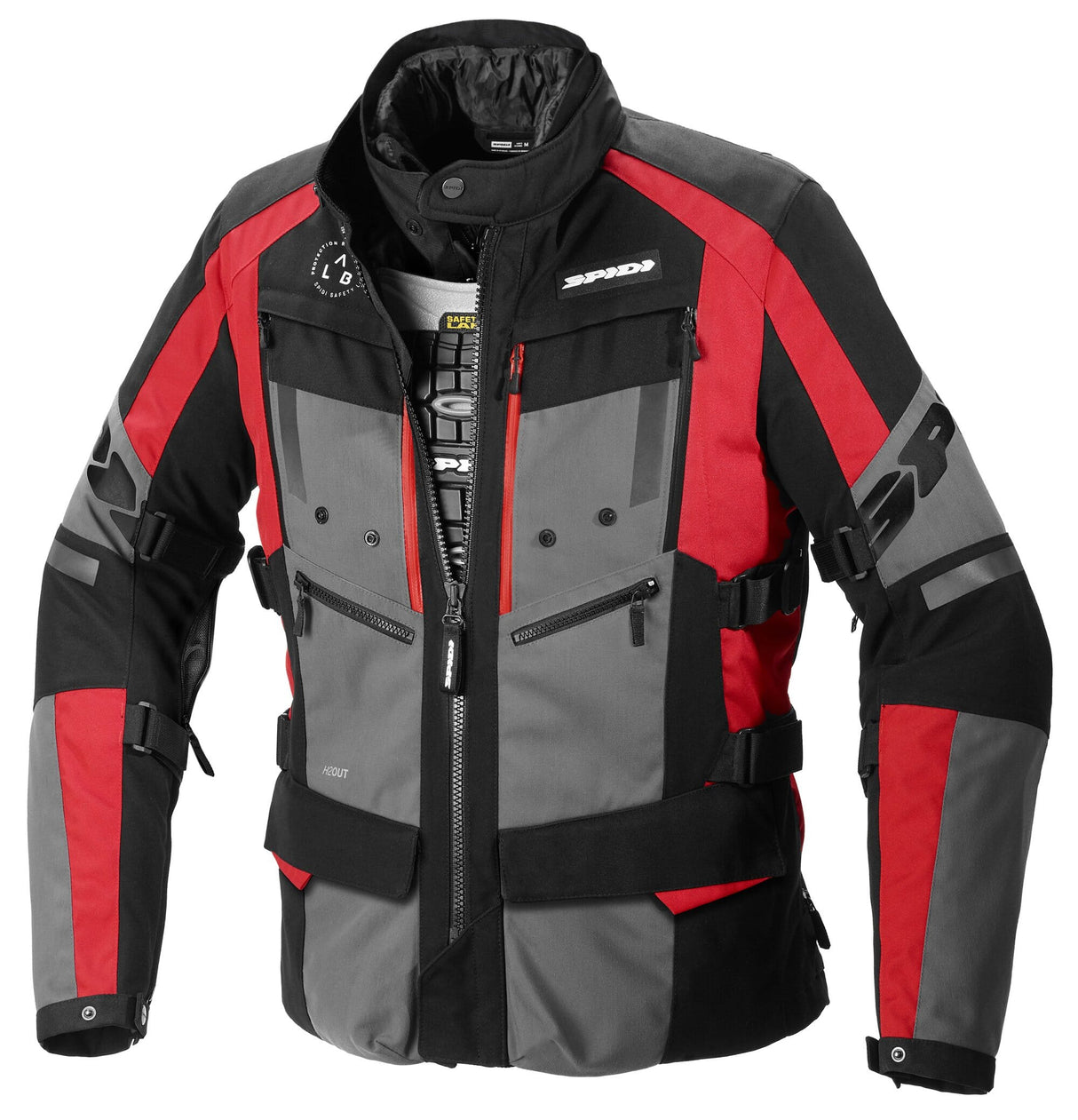 SPIDI 4SEASON EVO JACKET GREY/RED
