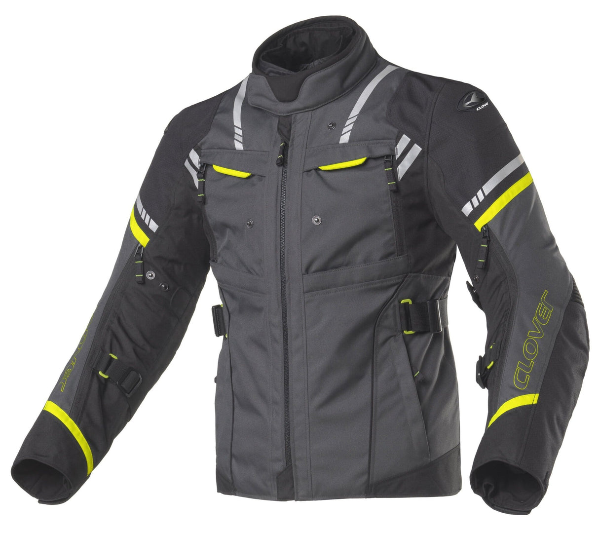 CLOVER HYPERBLADE WP JACKET MØRK GRÅ/GUL