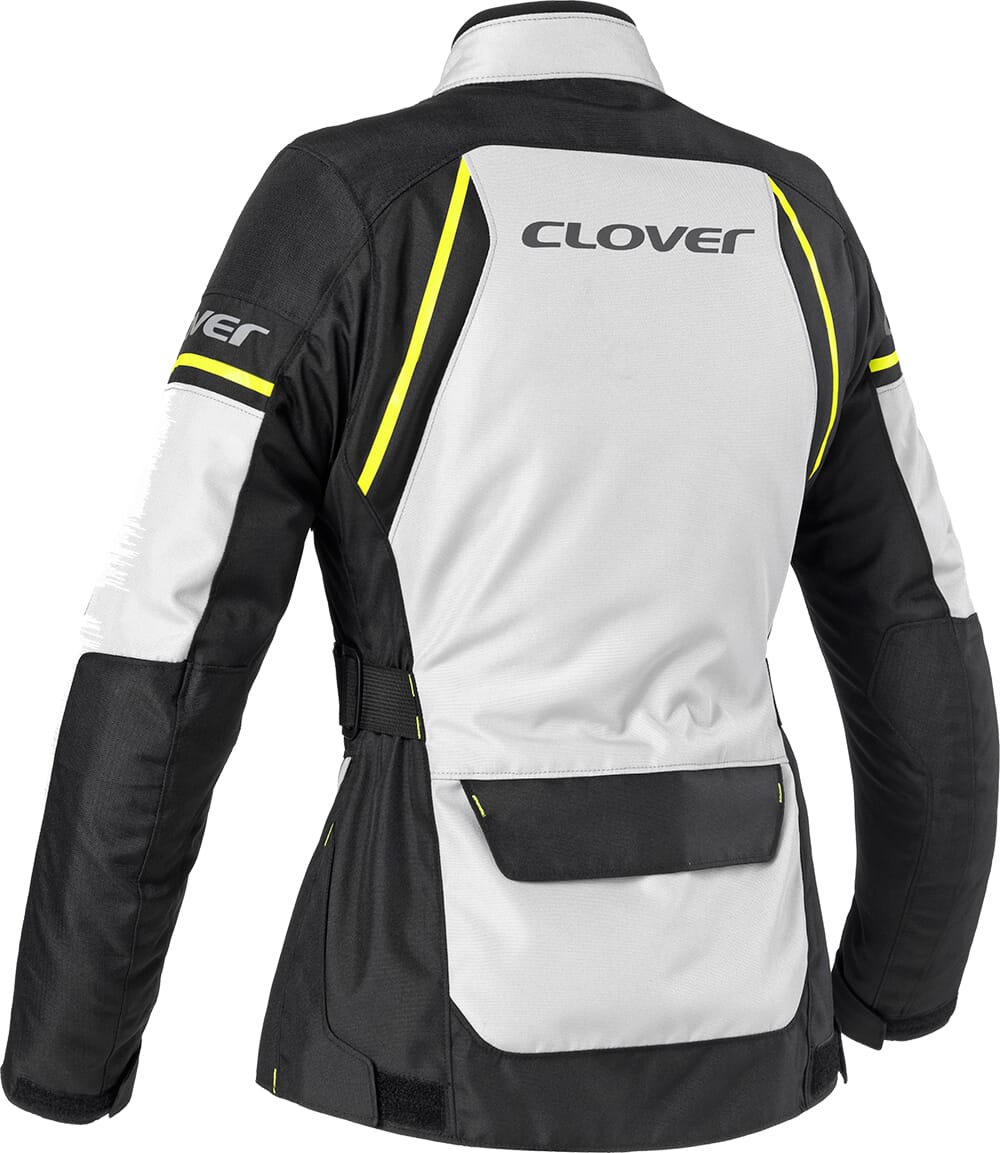 CLOVER STORM-4 WP LADY JACKET LYS GRÅ/SORT/GUL
